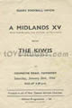 Midlands (Eng) v New Zealand 1946 rugby  Programme